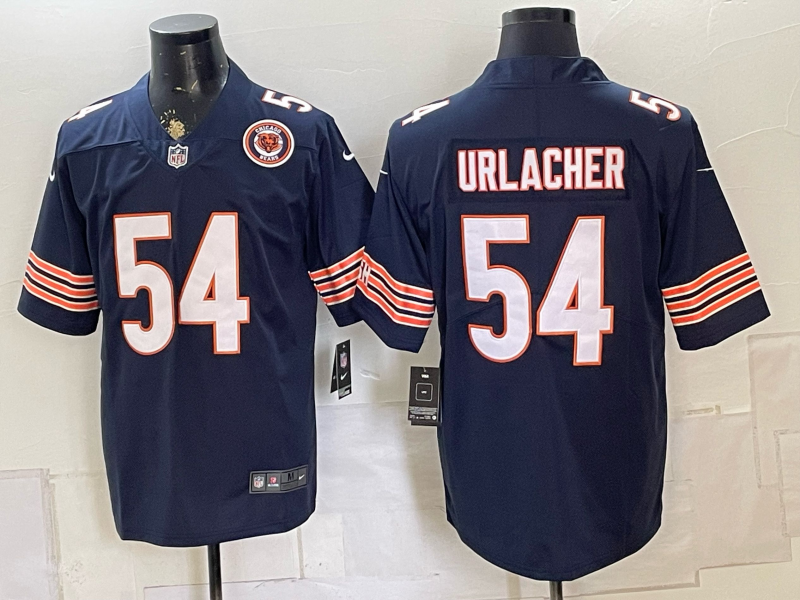 Men 2026 Chicago Bears #54 Urlacher blue Nike Limited NFL Jersey 080803